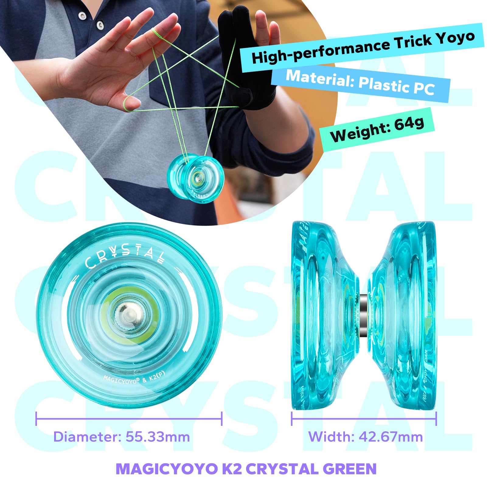 Amazon | MAGICYOYO K2 クリスタル プロフェッショナル フィンガー